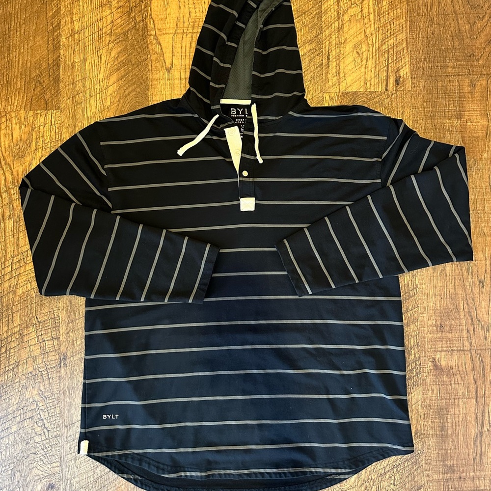 Men’s BYLT Basics Hooded Henley, XXL